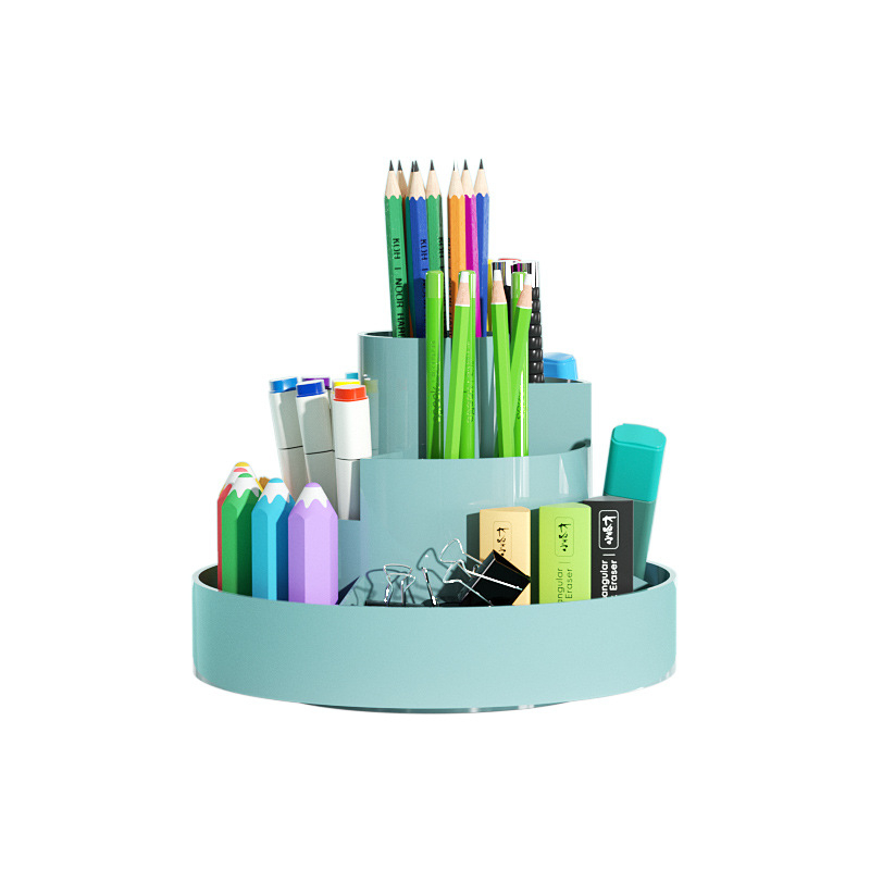 Little Geek suport rotativ pentru pixuri, model GBT85002, ABS, rotund