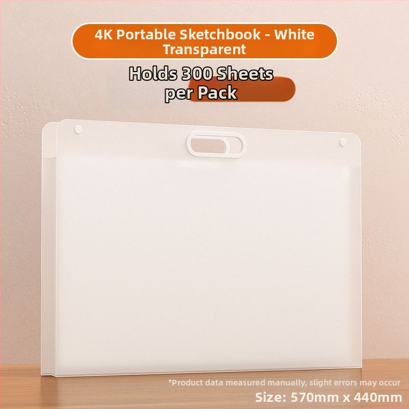 Plastikinis eskizų portfelis su 240 puslapiais, nešiojamas piešinių albumas – Looking for a bear