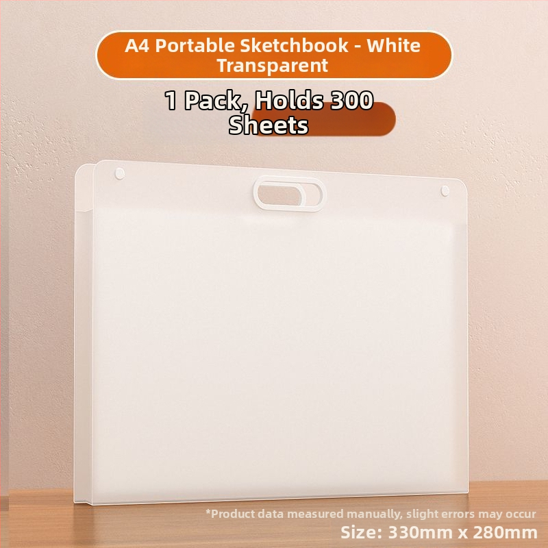 Plastikinis eskizų portfelis su 240 puslapiais, nešiojamas piešinių albumas – Looking for a bear