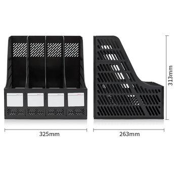 Raft pentru dosare 9848, patru etaje, PP, organizator de birou