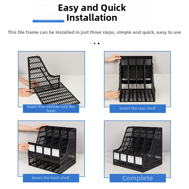 Dokumentu plauks 9848, četru līmeņu, PP materiāls, galda organizētājs