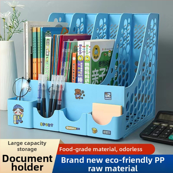 Biuro failų laikymo lentyna, 4 lygiai, modelis 8816, PP medžiaga