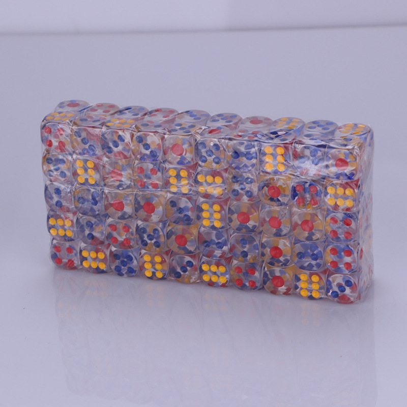 Täringud - akrüül, kuue külgsed, filet stiil