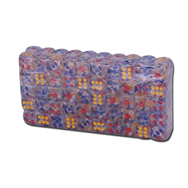 Täringud - akrüül, kuue külgsed, filet stiil