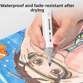 Deli HM389 Kahekordne marker suure mahutavusega reservuaariga, kiiresti kuivanud õlipõhine ning akvarelliefektiga