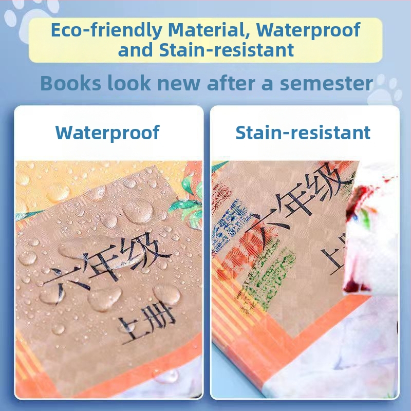 Bieza caurspīdīga pašlīmējoša grāmatu vāciņa ar matētu dimantu tekstūru, ūdensizturīga aizsardzības vāciņa grāmatām
