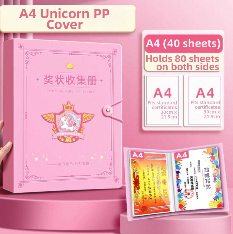 Certifikatų rinkimo knyga sienai iš Jiaxun, PP medžiaga; gamintojas: Jiaxun; importas: ne; IP leidimas: ne.