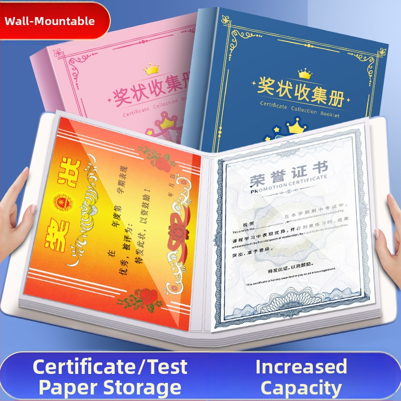 Certifikatų rinkimo knyga sienai iš Jiaxun, PP medžiaga; gamintojas: Jiaxun; importas: ne; IP leidimas: ne.