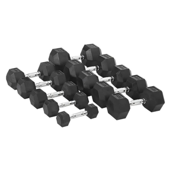 Hantel Bo zhong, kummiga kaetud kuju, kuuenurkne disain, spetsifikatsioon 2,5, päritolu Hebei.