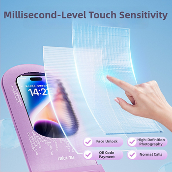 Veekindel telefonikott puutetundliku aknaga ujumiseks ja raftinguks, läbipaistev suletud kotik vees pildistamiseks