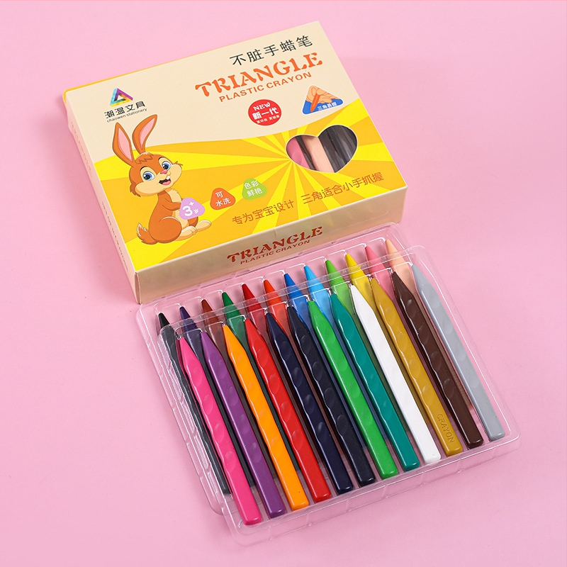 Heart пластмасови восъчни моливи за рисуване, модел 2021, тегло 240 г