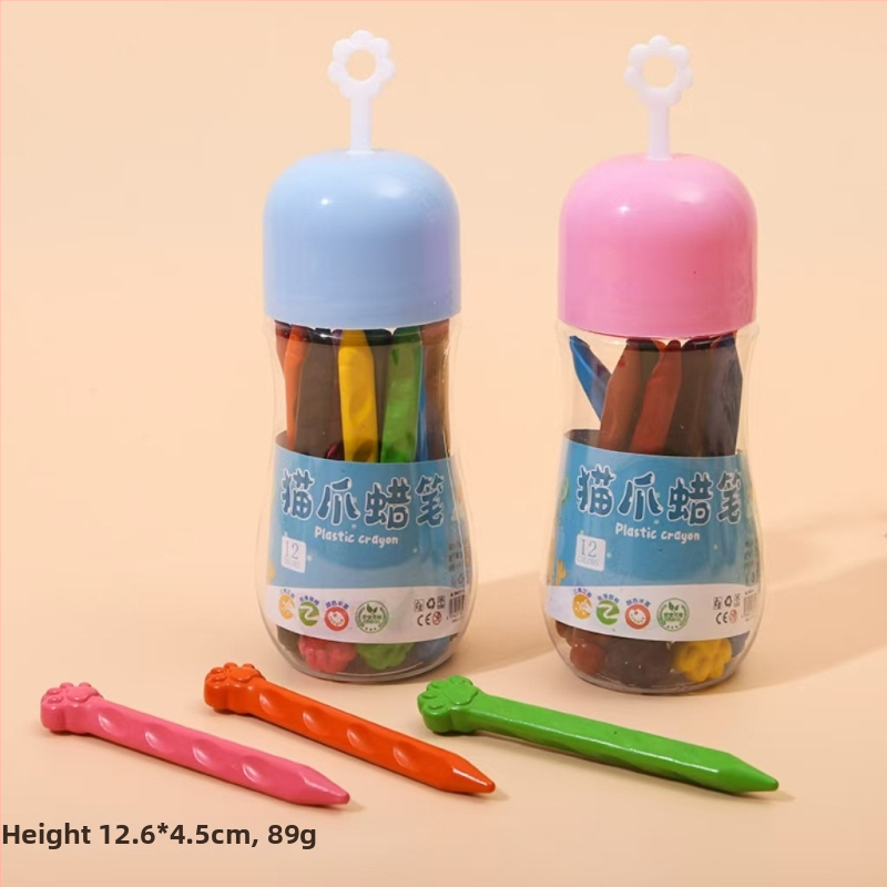 Heart пластмасови восъчни моливи за рисуване, модел 2021, тегло 240 г