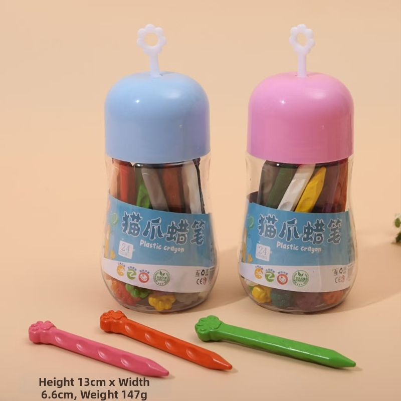 Heart пластмасови восъчни моливи за рисуване, модел 2021, тегло 240 г