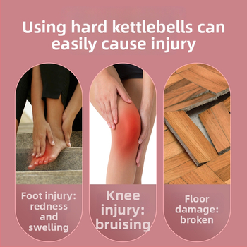 Mäkk kettlebell kummiga kattega – PVC kere, kaasaskantav kodune fitness varustus joogaks