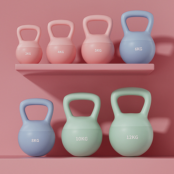 Mäkk kettlebell kummiga kattega – PVC kere, kaasaskantav kodune fitness varustus joogaks