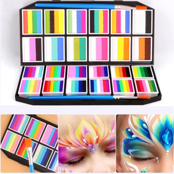 Set pigmenata za lice i tijelo djece, Art plus art, uljni pigmenti, fluorescentski pigmenti, 12 komada u pakiranju