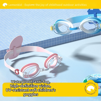 Lemon Baby laste ujumisprillid, veekindlad, uduvastased, HD PC läätsed