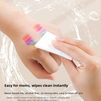 Dvostruko glaveni akrilni marker, ravni tok tekućine, veliki kapacitet, trokutasto kućište, periv – Think Forward