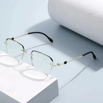 Безрамкови ултралеки очила за четене с антисиня светлина и антирадиация – HD поликарбонатни лещи, рамка метал и поликарбонат