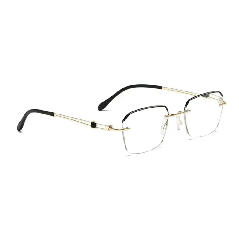 Безрамкови ултралеки очила за четене с антисиня светлина и антирадиация – HD поликарбонатни лещи, рамка метал и поликарбонат