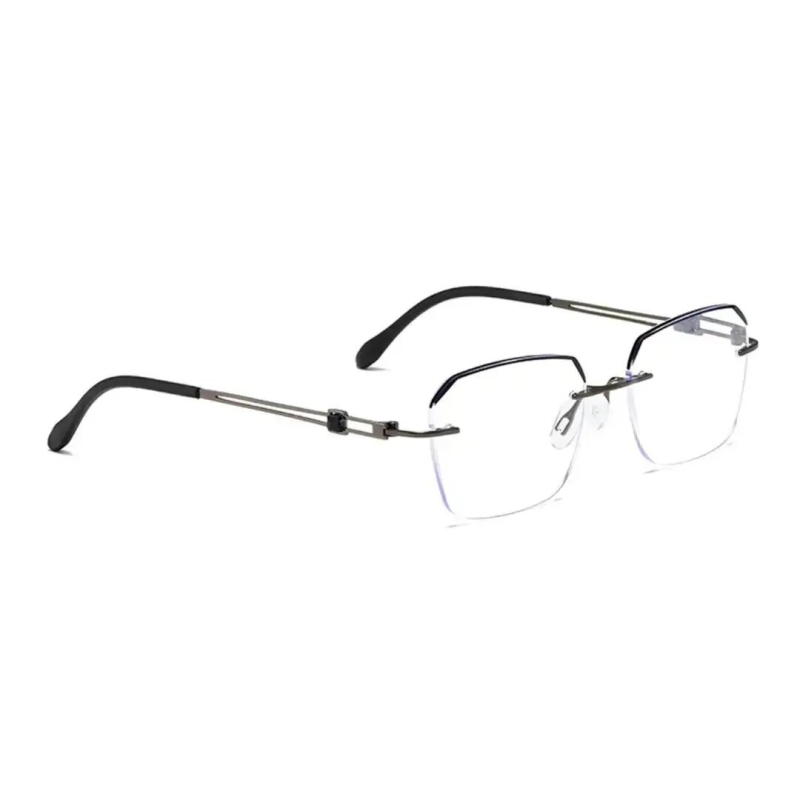 Безрамкови ултралеки очила за четене с антисиня светлина и антирадиация – HD поликарбонатни лещи, рамка метал и поликарбонат
