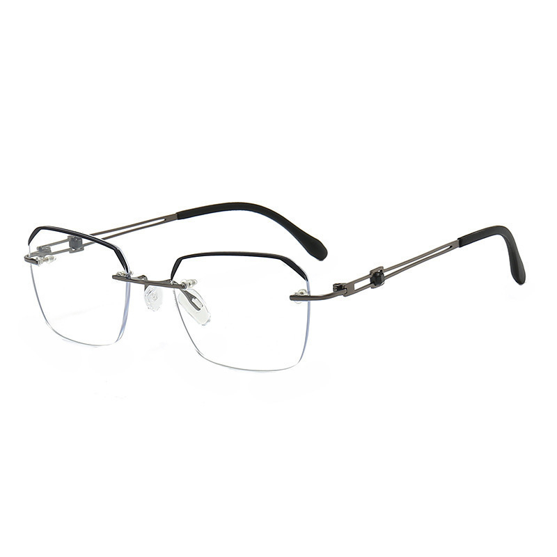 Безрамкови ултралеки очила за четене с антисиня светлина и антирадиация – HD поликарбонатни лещи, рамка метал и поликарбонат