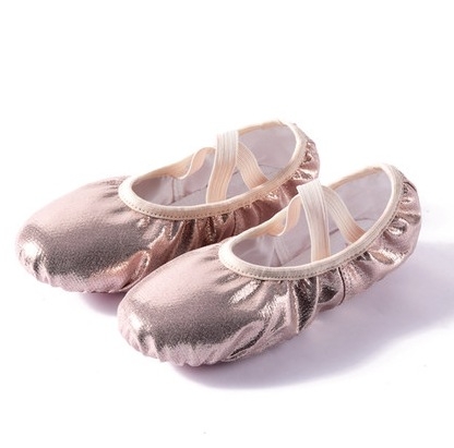 Detské baletné tanečné topánky s mäkkou podrážkou, bez šnúrok, ľahké na balet a moderný tanec