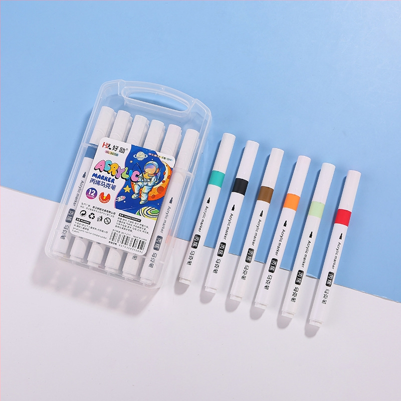 Good Li akrylový marker pero, 60 náplňových farieb, akvarelový štýl, na graffiti a DIY maľovanie