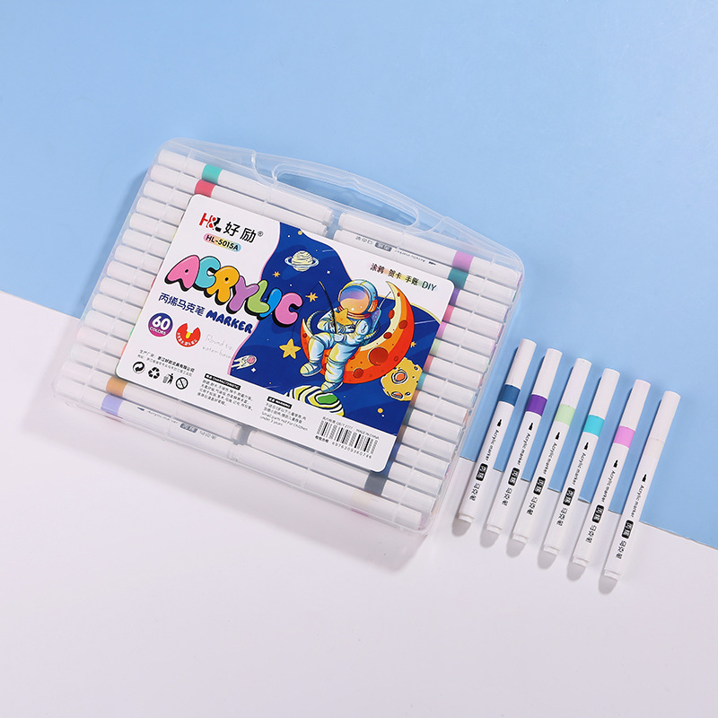 Good Li akrilni marker, 60 dopunjivih boja, akvarelni stil, za graffiti i DIY crtanje