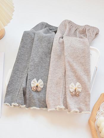 Colanți pentru fetițe din bumbac, lungime până la gleznă, talie medie, pentru vârsta 3–8 ani