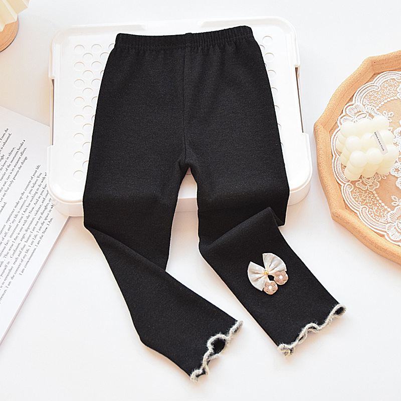 Colanți pentru fetițe din bumbac, lungime până la gleznă, talie medie, pentru vârsta 3–8 ani