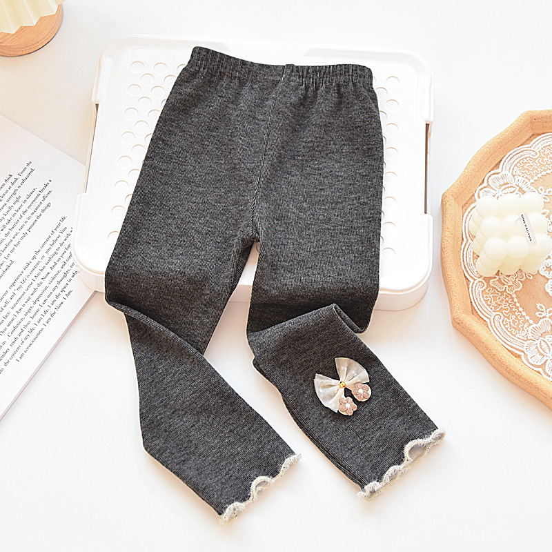 Colanți pentru fetițe din bumbac, lungime până la gleznă, talie medie, pentru vârsta 3–8 ani