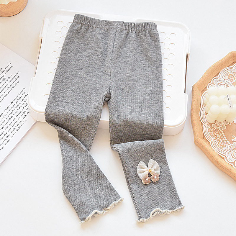 Colanți pentru fetițe din bumbac, lungime până la gleznă, talie medie, pentru vârsta 3–8 ani