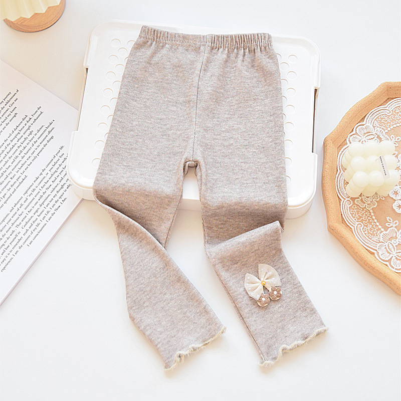 Colanți pentru fetițe din bumbac, lungime până la gleznă, talie medie, pentru vârsta 3–8 ani