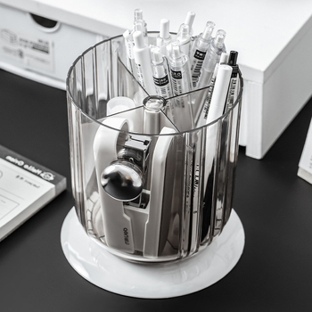 Multi-pai Plastikinis apvalus rašiklio laikiklis su saugojimo dėžute – Verslo dovana