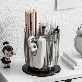 Multi-pai Plastikinis apvalus rašiklio laikiklis su saugojimo dėžute – Verslo dovana