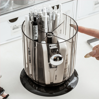 Multi-pai Plastikinis apvalus rašiklio laikiklis su saugojimo dėžute – Verslo dovana