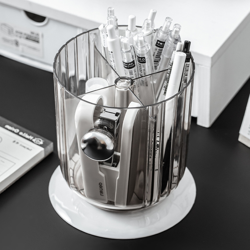 Multi-pai Plastikinis apvalus rašiklio laikiklis su saugojimo dėžute – Verslo dovana