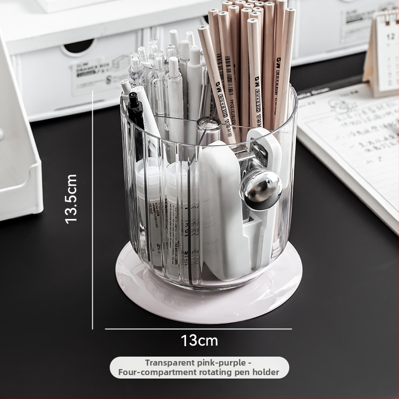 Multi-pai Plastikinis apvalus rašiklio laikiklis su saugojimo dėžute – Verslo dovana