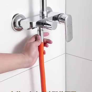 Produžni nastavak slavine s mlazom protiv prskanja, PVC tijelo, universalni filter, vijčano spojeno