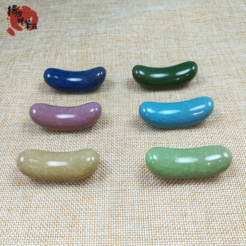 Keraminė pliušų laikiklis su ledo įtrūkimų glazūra, Pen Mountain modelis, kaligrafijai – logotipo spausdinimas galimas, pritaikymas