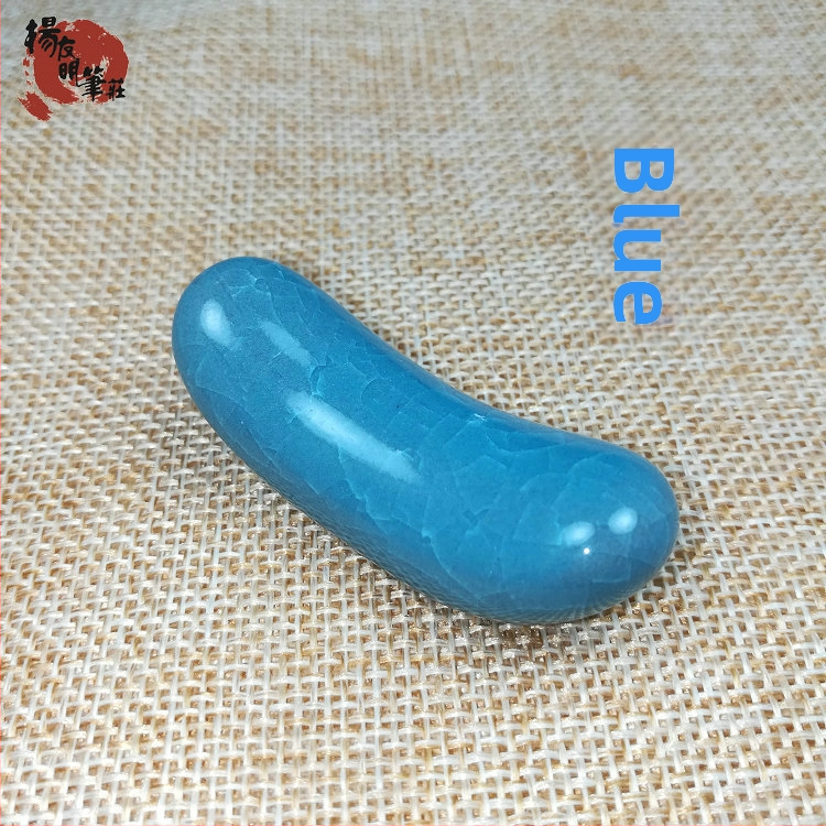 Keraminė pliušų laikiklis su ledo įtrūkimų glazūra, Pen Mountain modelis, kaligrafijai – logotipo spausdinimas galimas, pritaikymas