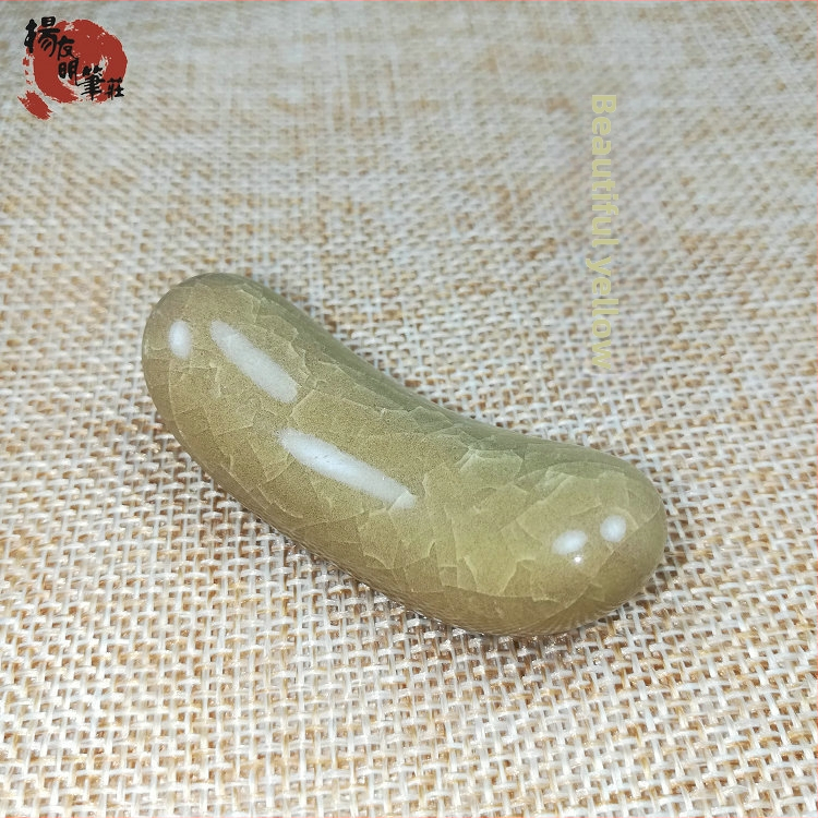 Keraminė pliušų laikiklis su ledo įtrūkimų glazūra, Pen Mountain modelis, kaligrafijai – logotipo spausdinimas galimas, pritaikymas