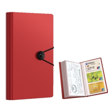 Mapă multifuncțională pentru chitanțe și depuneri, material PP, stil Tether, organizator cu mai multe pagini, personalizare disponibilă