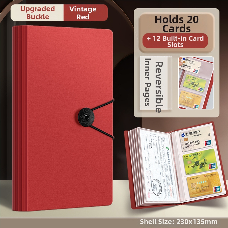 Daugiapusis kvitų ir įmokų dėklas, PP medžiaga, Tether stiliaus laikiklis, daugiasluoksnis organizatorius, pritaikymas galimas