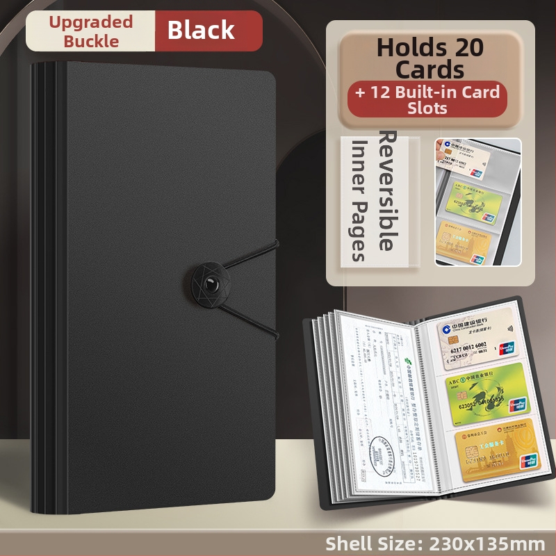 Daugiapusis kvitų ir įmokų dėklas, PP medžiaga, Tether stiliaus laikiklis, daugiasluoksnis organizatorius, pritaikymas galimas