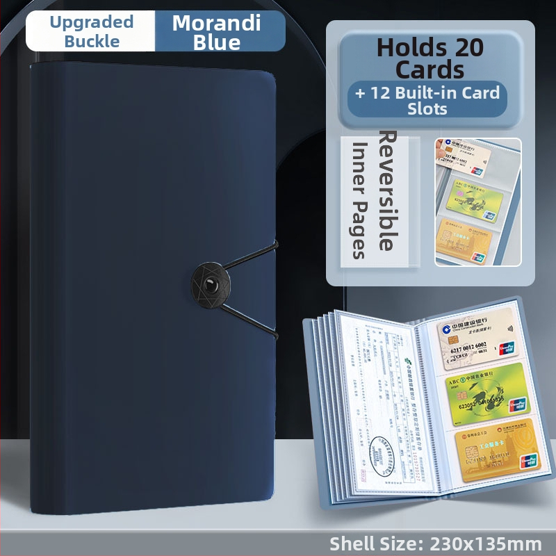 Daugiapusis kvitų ir įmokų dėklas, PP medžiaga, Tether stiliaus laikiklis, daugiasluoksnis organizatorius, pritaikymas galimas