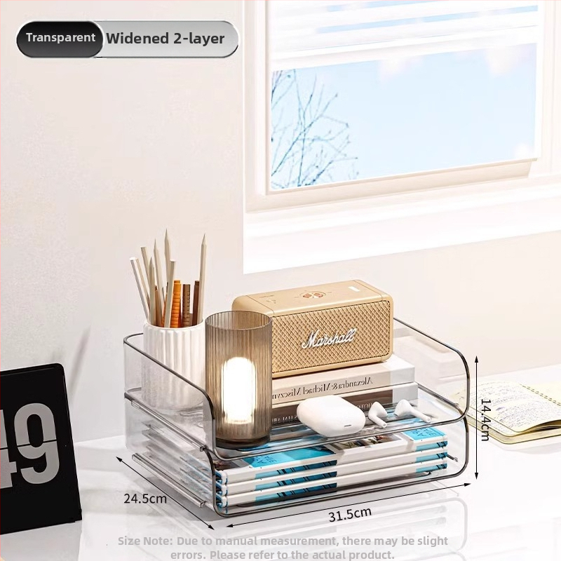 PET medžiagos biuro failų laikiklis, skaidrus daugiasluoksnis saugojimo organizatorius dokumentams, galima dėti vienas ant kito