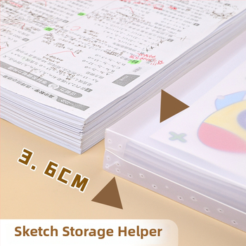 Mākslas albums un portfeļa mapīte A4/8K/4K, plastmasas materiāls, 100 lapas, biezums 50C, logotipa druka pieejama