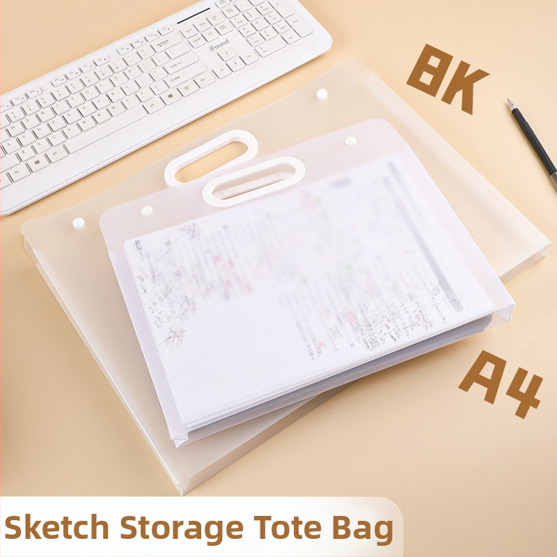 Mākslas albums un portfeļa mapīte A4/8K/4K, plastmasas materiāls, 100 lapas, biezums 50C, logotipa druka pieejama